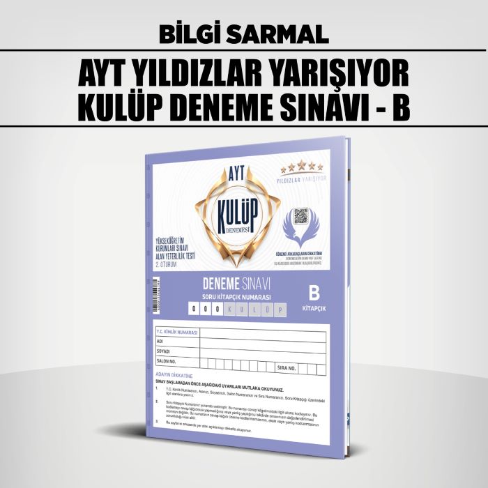 YILDIZLAR YKS AYT DENEME KULÜBÜ SINAVI B - 25-26